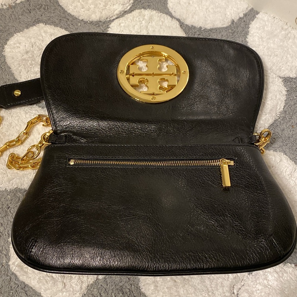 Tory Burch Black and Gold Crossbody Bag - Picture 8 of 11